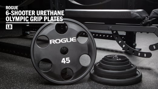 Rogue 6-Shooter Urethane Olympic Grip Plates | Rogue Fitness